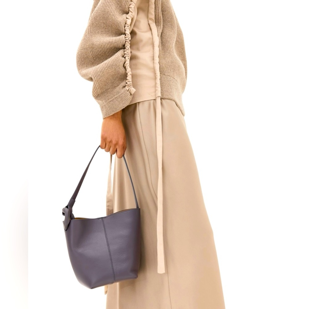 JW Anderson Small bucket leather bag - grey. New never used.